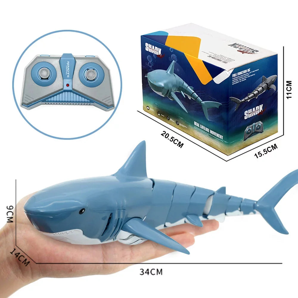 RC Sizehark 2.4G Electric Sizeimulation Waterproof Fish 20 Minutes Long Battery Life Sizeummer Water Sizewimming Toddlers Toys