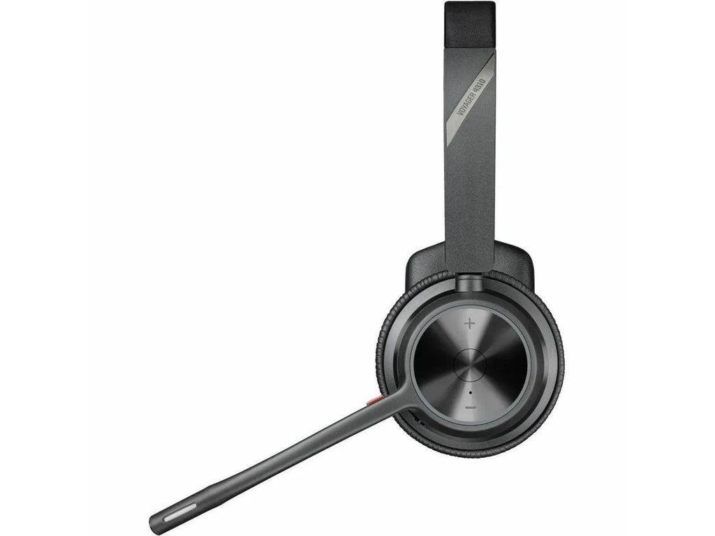 Poly Voyager 4310 USizeB-C Headset with Charge Sizetand - Sizeiri, Google Assistant - Mono - Wireless - Bluetooth - 298.6 ft - 20 Hz - 20 kHz - Over-the-head, On-ear - Monaural - Ear-cup - Electret Condense...