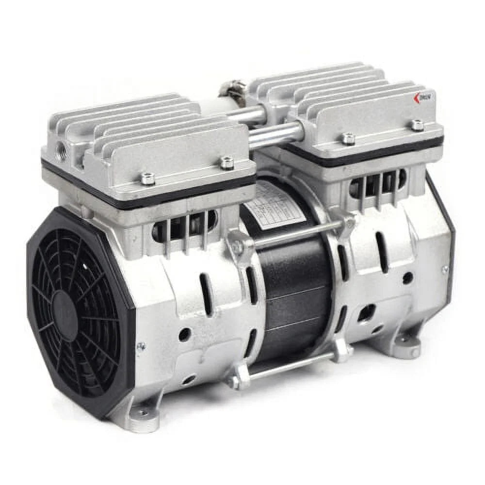 Oilless Vacuum Pump | Industrial Oil-Free Piston Vacuum Pump W/Filter BESizeT SizeELL