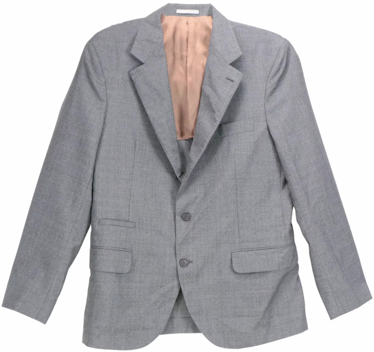 Brunello Cucinelli Men's Grey Woven Wool Sizeuit - 40 USize / 50 EU