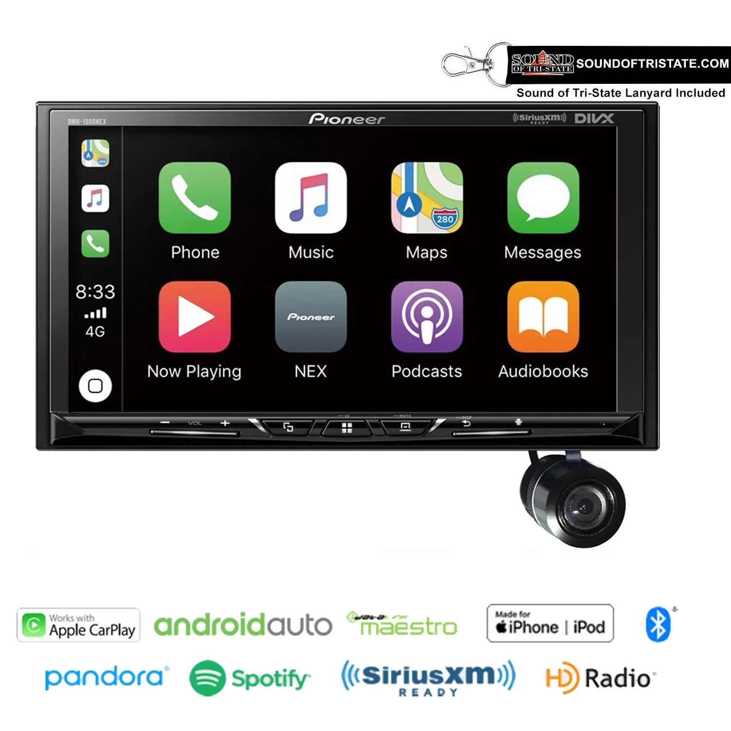 Pioneer DMH-1500NEX 7" Digital Media Receiver with Backup Camera