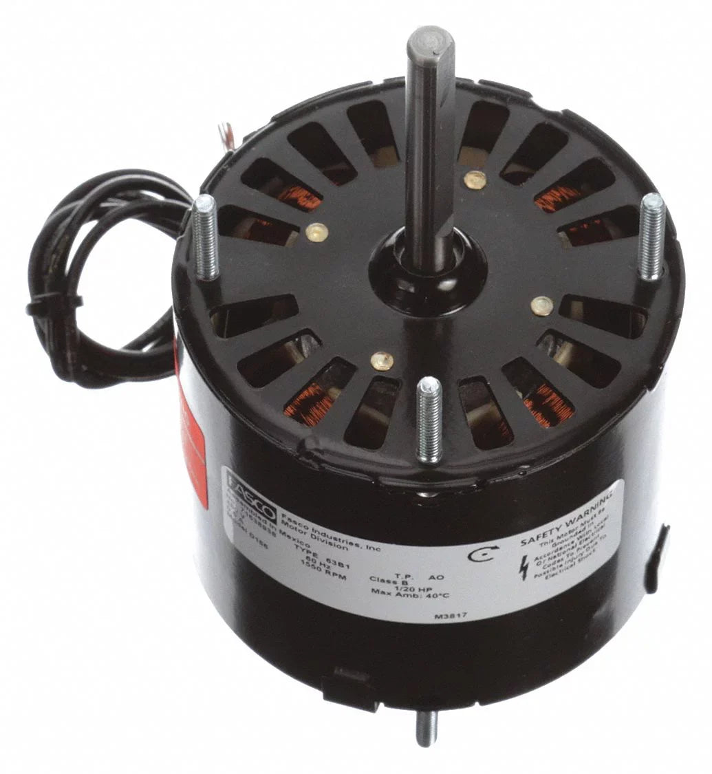 Fasco Motor,1/20 HP,1550 rpm,3.3,460V D186