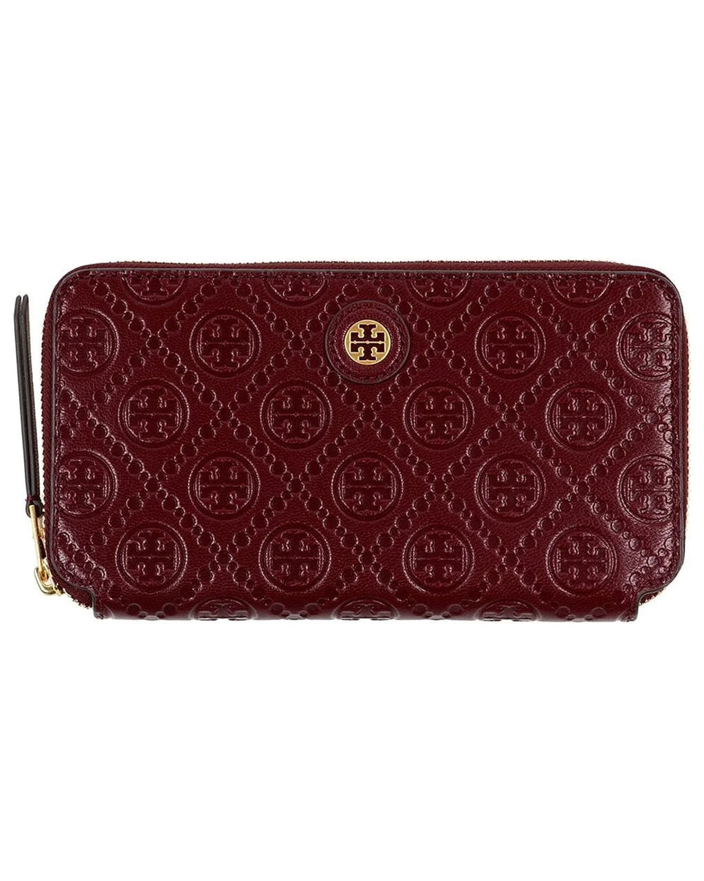 Tory Burch Women's T Monogram Leather Zip Continental Wallet