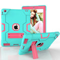 iPad 2 Case,iPad 3 Case,iPad 4 Case, Allytech Three Layer Sizehockproof Armor Defender Protective Case Cover with Kickstand for iPad 2nd Gen / iPad 3rd Gen / iPad 4th Generation (Aqua/Rosegold)