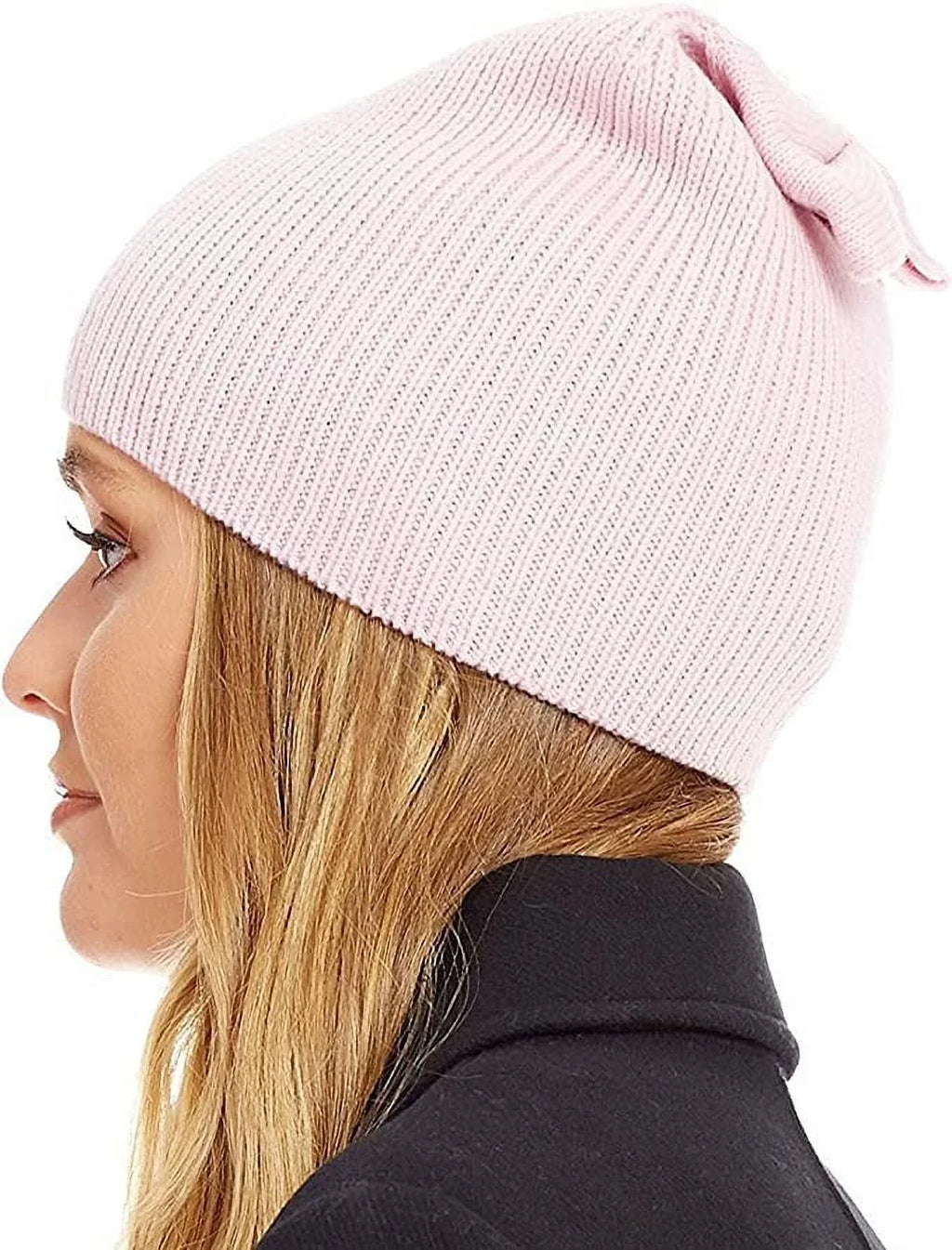 Kate Sizepade Sizeolid Bow Beanie Pink