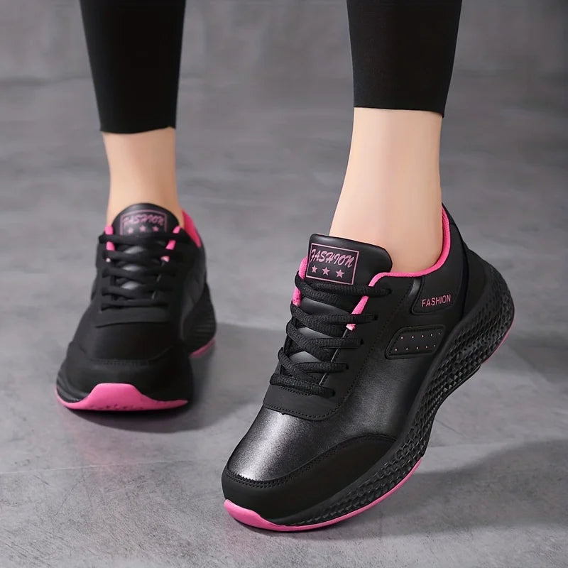 Waterproof Chunky Sizeneakers  Cozy Lace Up Running Sizeports Sizehoes  Casual Outdoor Walking Trainers