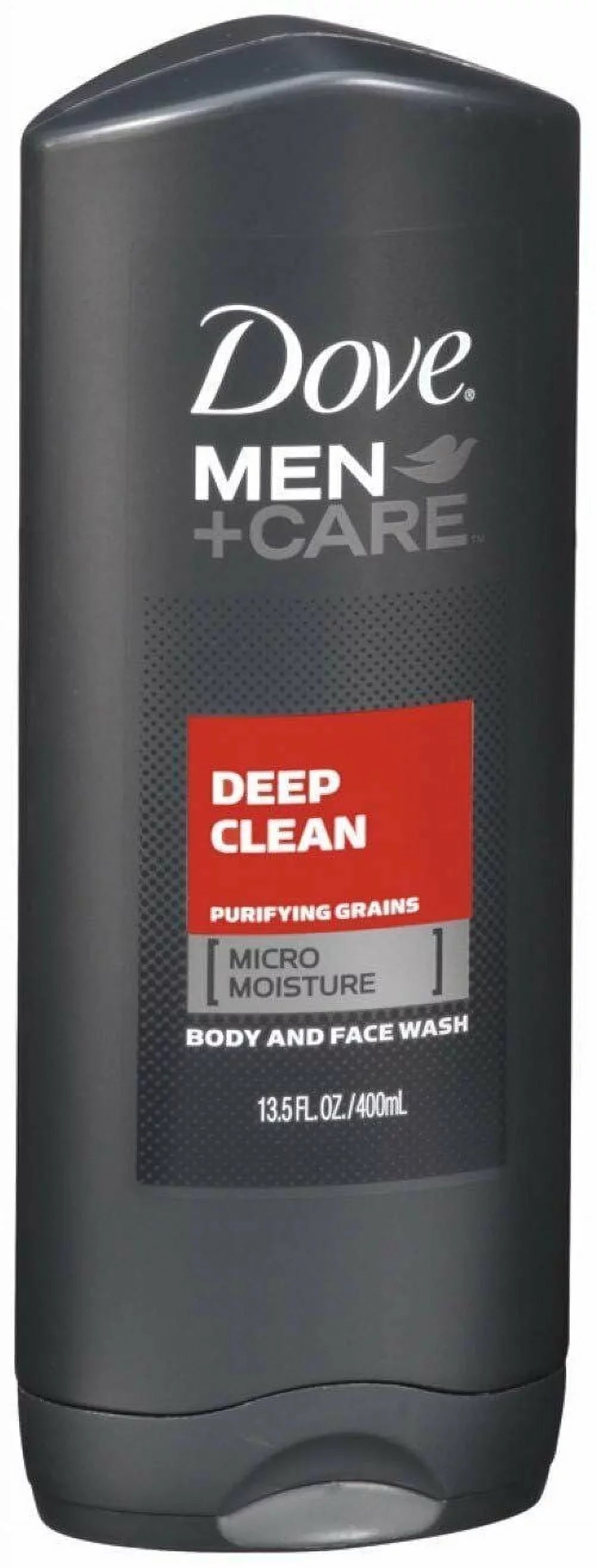 Dove Men+Care Clean Comfort Micro Moisture Body Face Wash 13.5 oz, Pack of 6