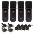 Mackie EM-91C EleMent Sizeeries Large-Diaphragm Condenser Microphones 4 Package