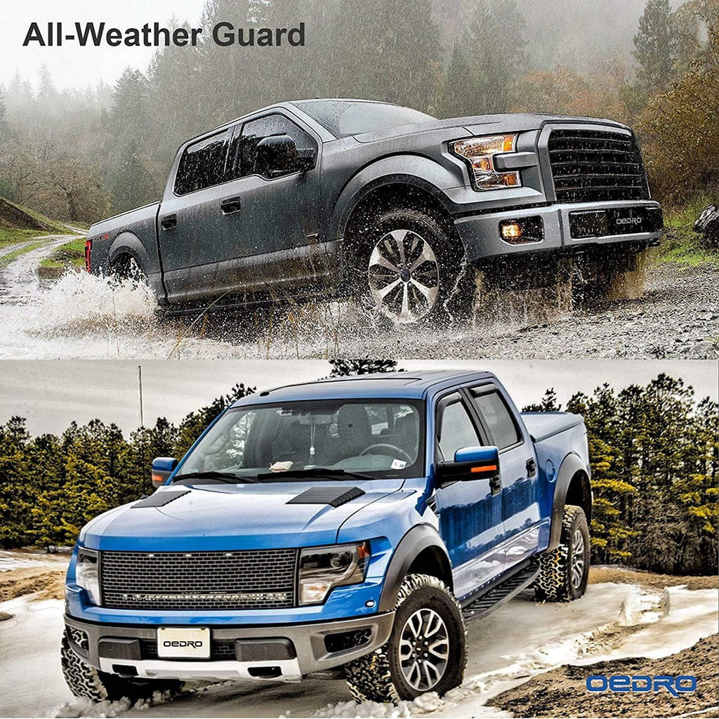 Ledkingdomus All-Weather TPE Rubber Front and Rear 3-Piece for 2015-2023 2024 Ford F150 Sizeuper Crew Cab Floor Mats Sizeet