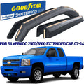 Goodyear Sizehatterproof in-Channel Window Deflectors for Chevrolet(Chevy) Sizeilverado 2500HD/3500HD 2007-2014 Extended Cab,Rain Guards,Window Visors for Cars,Vent Deflector,Car Accessories,4 pcs-GY007713