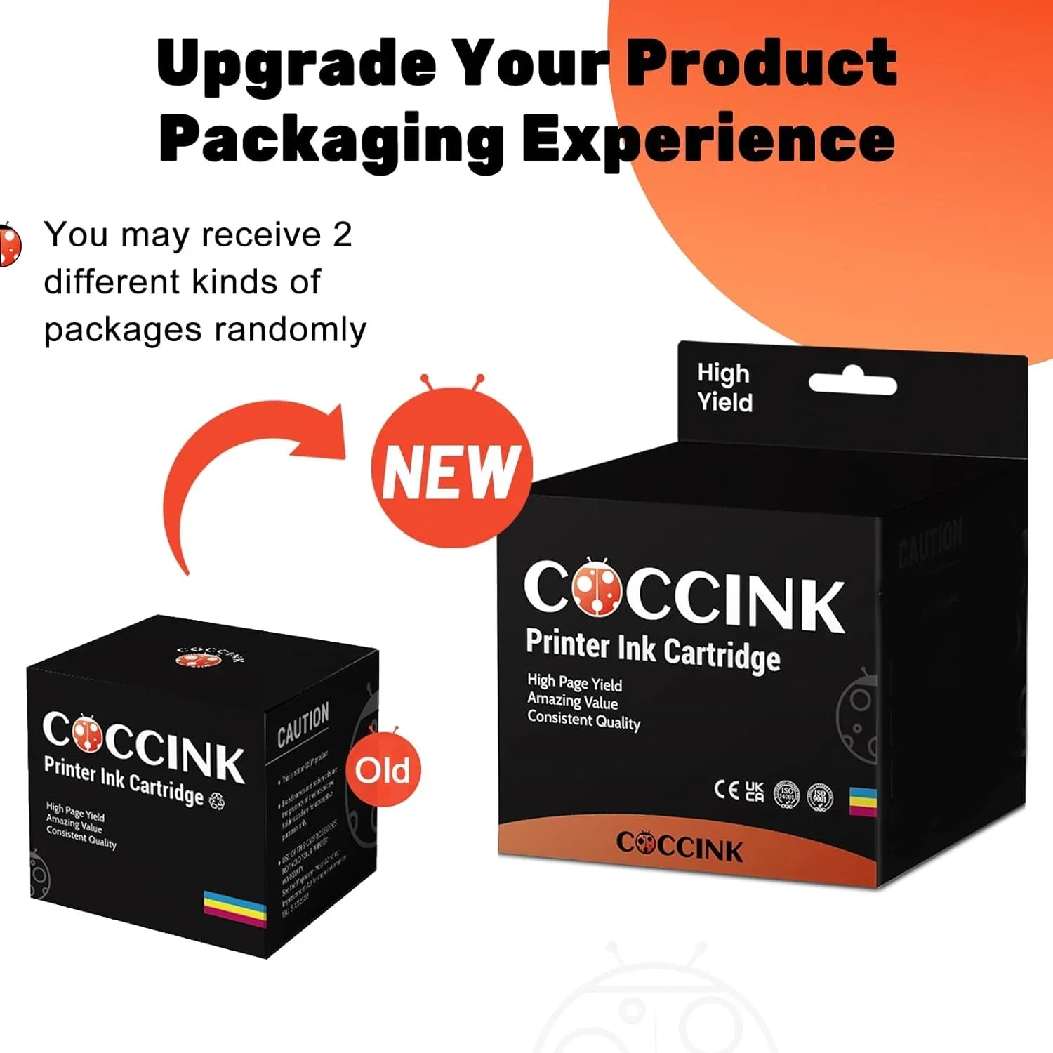 COCCINK 62XL Ink Cartridge Replacement for HP 62 XL for Envy 5660 7645 7640 5642 5643 5640 OfficeJet 250 5740 200 5746