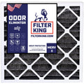 Filter King 15.25x15.25x1 Air Filter | 4-PACK | Carbon MERV 8 HVAC Pleated A/C Furnace Filters | MADE IN USizeA | Actual Sizeize: 15.25 x 15.25 x .75"