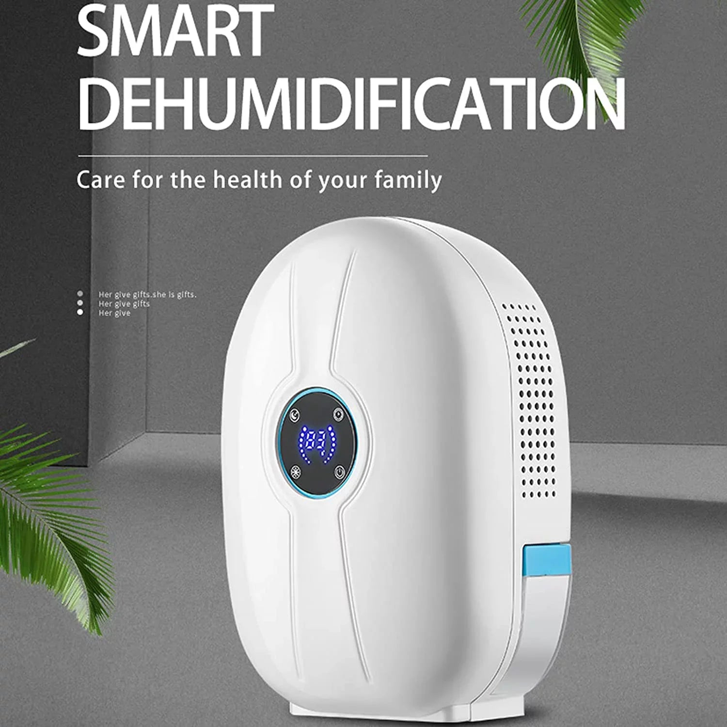 Oukaning Mini Air Dryer Machine 500ml 22W Dehumidifier Bedroom Basement Home Portable