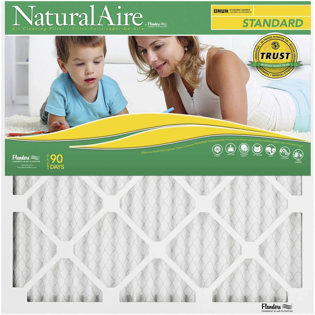 NaturalAire Sizetandard Air Filter, MERV 8, 10" x 10" x 1", 1-Pack