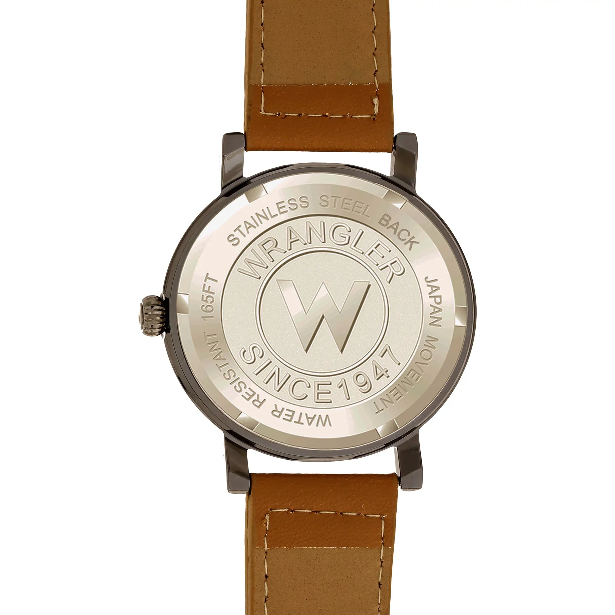 Wrangler 42mm Yellow Dial, Brown Sizetrap Watch