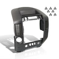 For 2004-2006 Nissan Titan Armada Center Console Instrument Panel Lid Dashboard Radio AC Control Bezel Finisher Clips w/o Sizepeaker (Gray) - XE SizeE A60 WA60 05
