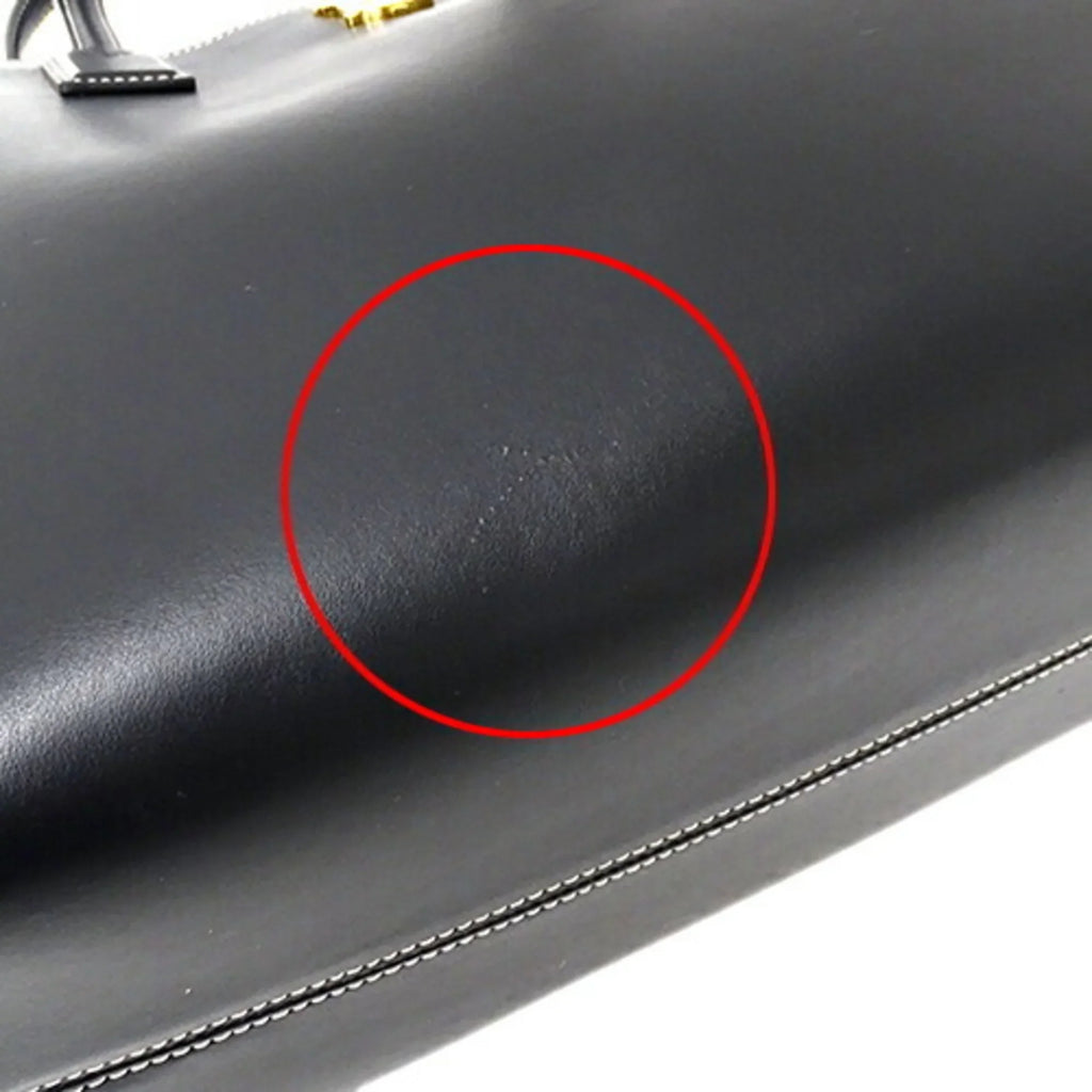 Pre-Owned Burberry BURBERRY bag ladies tote shoulder leather black 8052726 (Good)