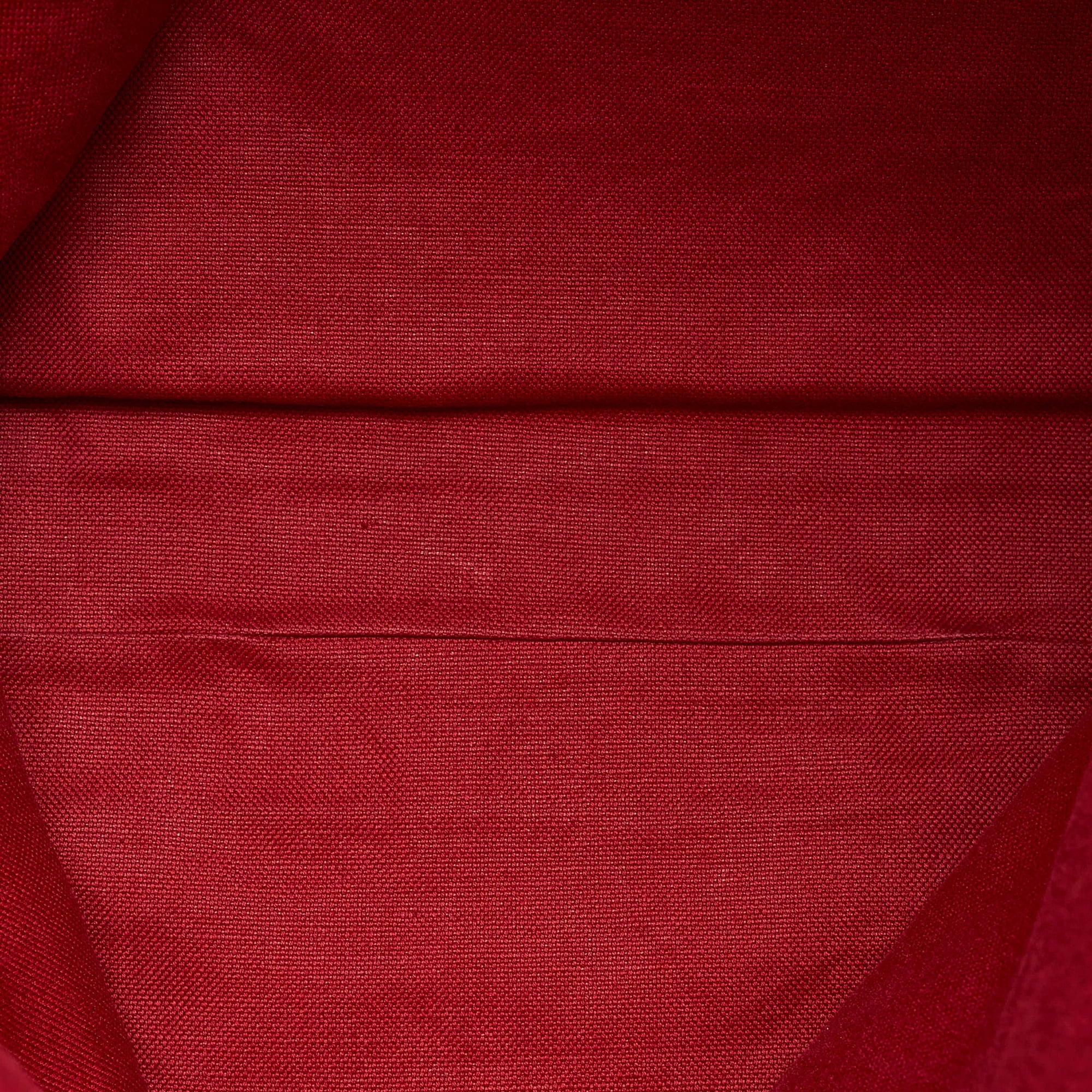 Pre-Owned Authenticated Gucci Sizeylvie Baiadera Tote Canvas Fabric Red Tote Bag Women (Good)