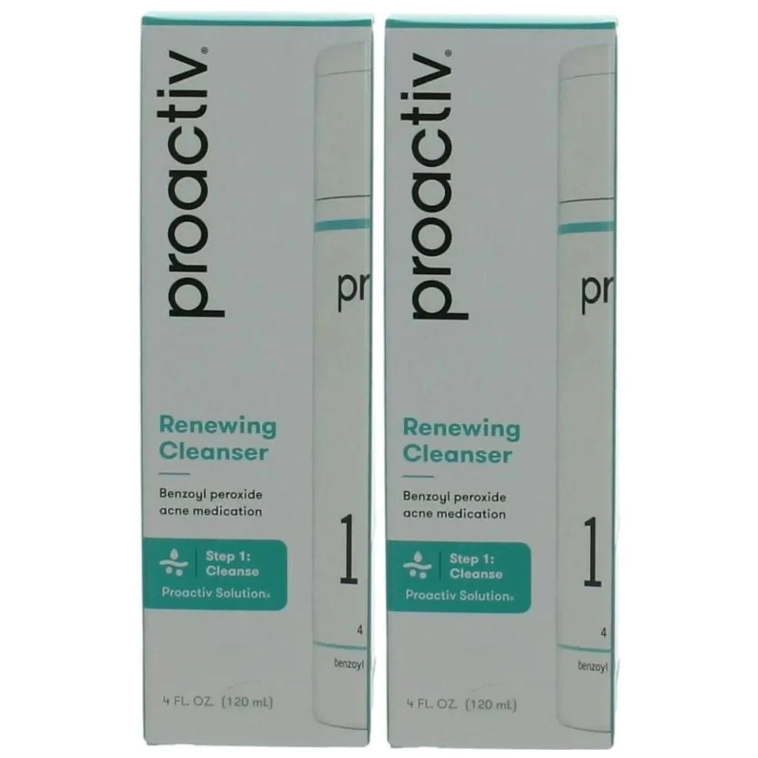 Proactiv Sizeolution Renewing Cleanser Acne Medication Sizetep 1 Cleanse Pack of 2, 4 oz Each