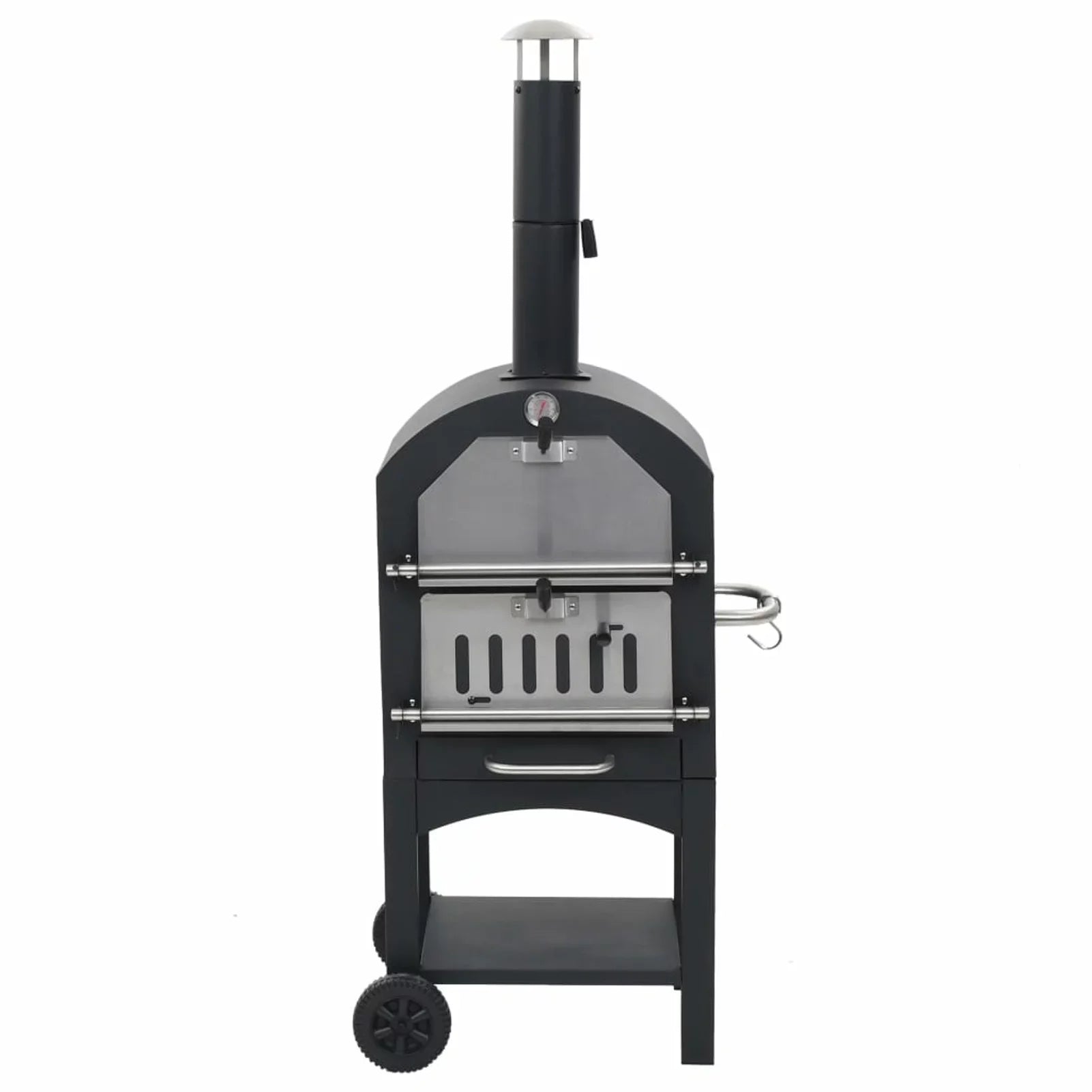 Sizeuzicca Charcoal Fired  Pizza Oven with Fireclay Sizetone