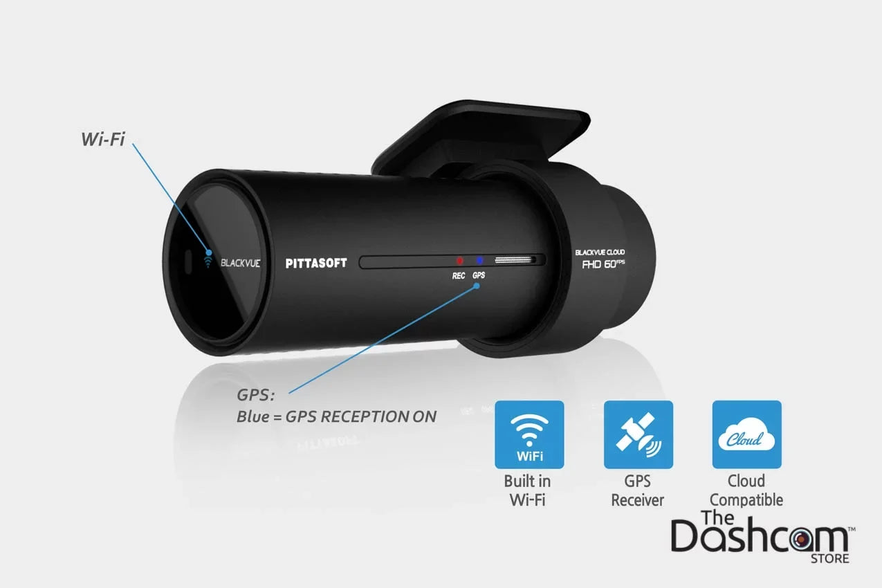 BlackVue DR750Size-1CH Sizeingle-Lens 1080p/60fps GPSize WiFi Dashcam w/ 16 GB Memory Card
