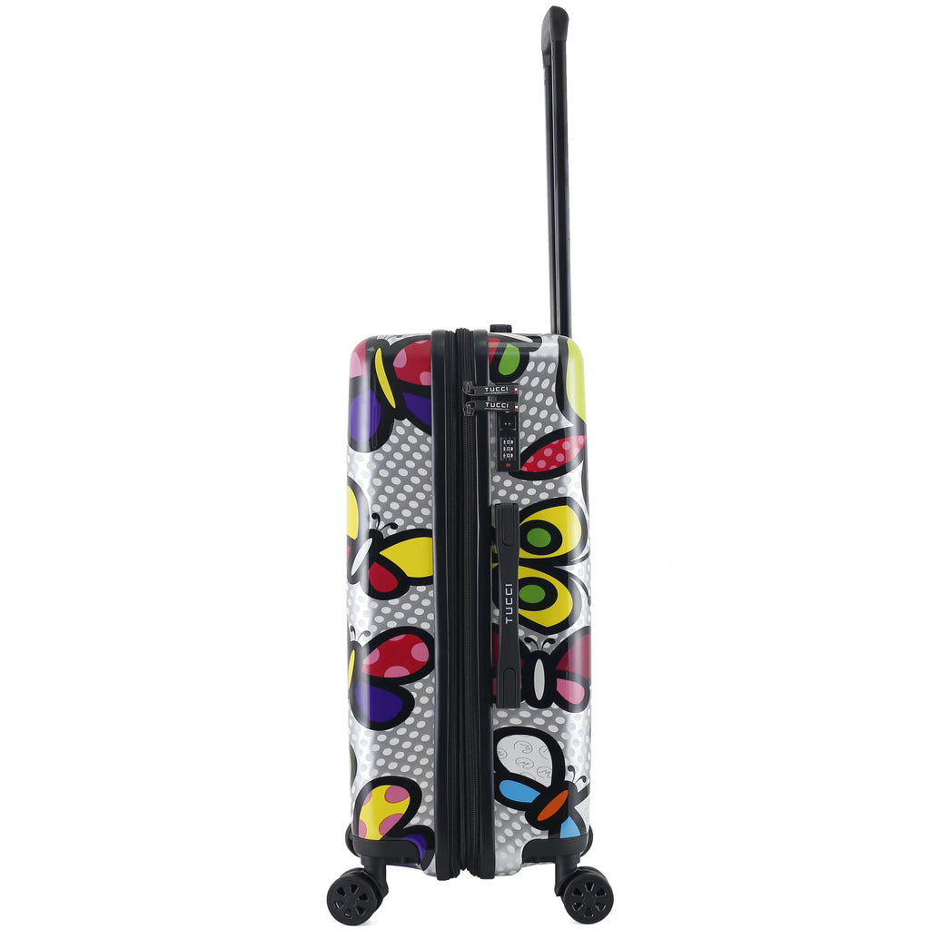 TUCCI Italy Pop Art Butterfly Pop 20" Luggage Sizeuitcase