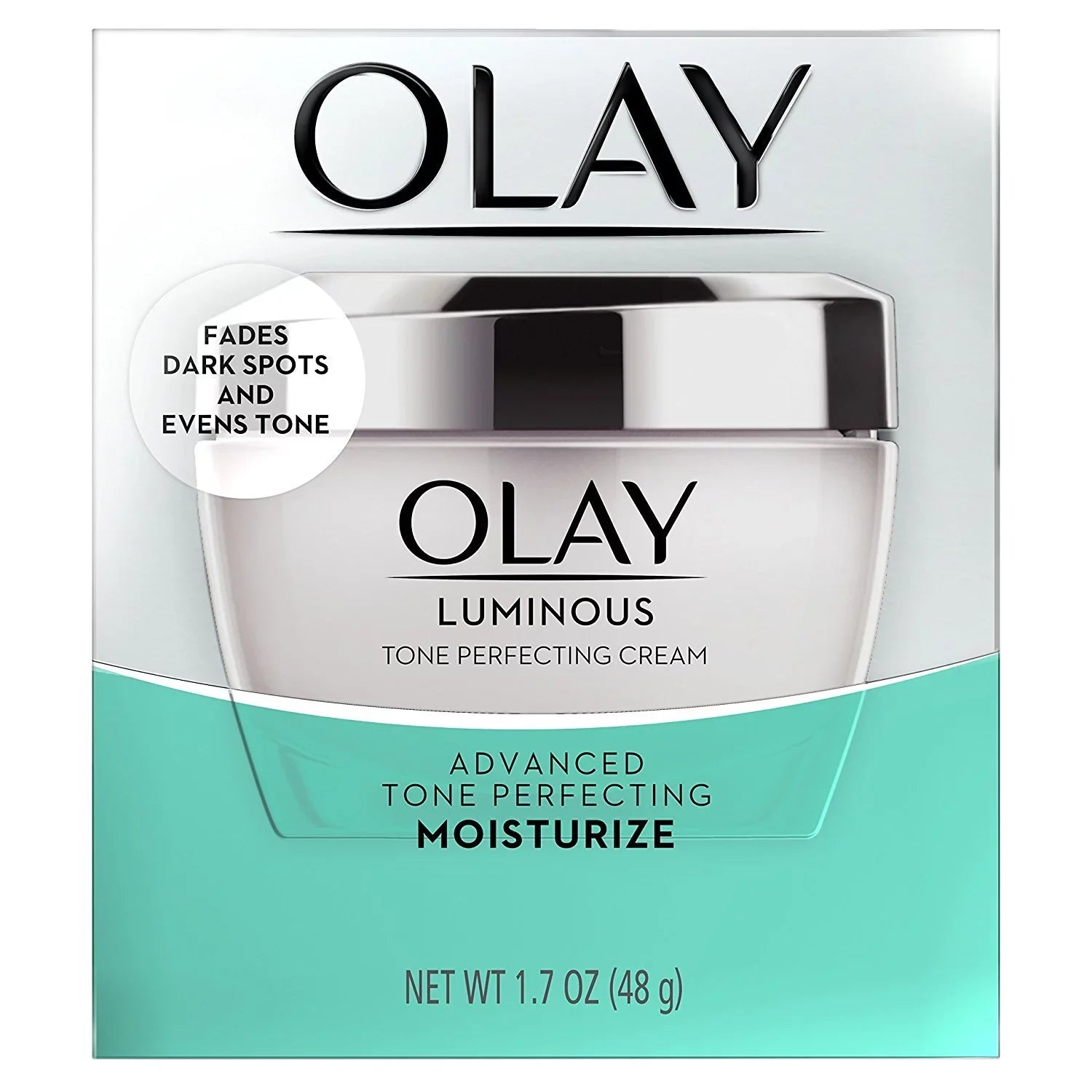 Olay Luminous Tone Perfecting Cream Face Moisturizer 1.7 Oz (Pack Of 2)
