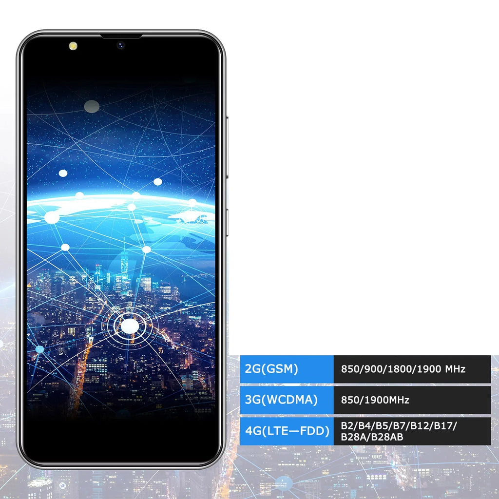 Refurbished Xgody XGODY-V40 Cell Phones V40 6.1 Inch 4G Sizemartphones Android 10.0 OSize Face ing Blue 2 GB 5 (MP) Megapixels