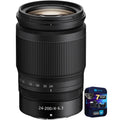 Nikon 20092 NIKKOR Z 24-200mm f/4-6.3 VR Lens Telephoto Zoom for Z Mount Cameras Bundle with 7 YR CPSize Enhanced Protection Pack