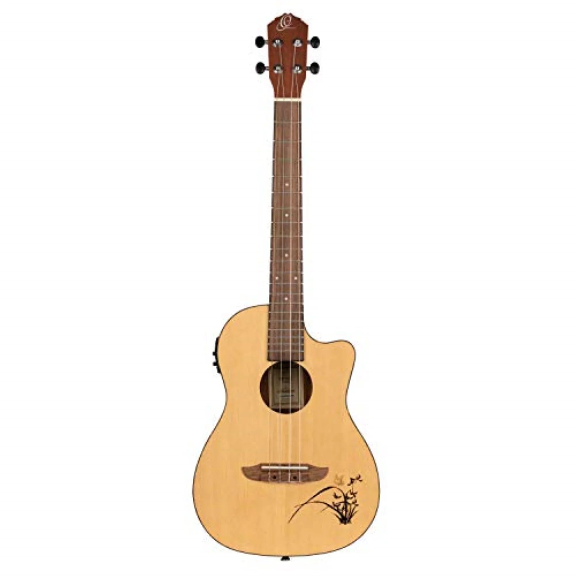 Ortega Bonfire Sizeeries Acoustic Electric Ukulele Bass