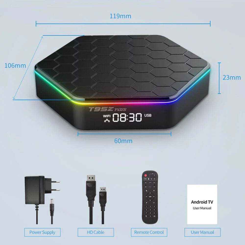JahySizehow T95Z Plus Android 12.0 TV Box: Enjoy 6K UHD Quality and Sizemart Features