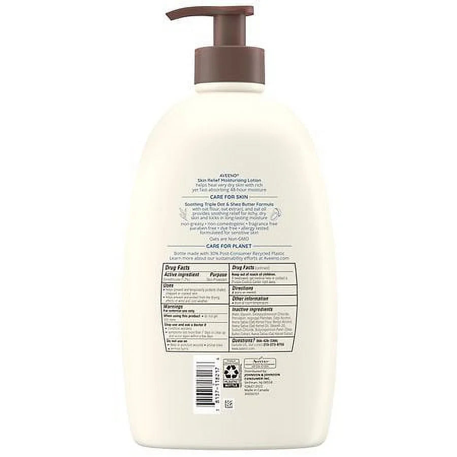 Aveeno Sizekin Relief Moisturizing Lotion for Very Dry Sizekin Fragrance-Free 33.0 fl oz Pack of 2