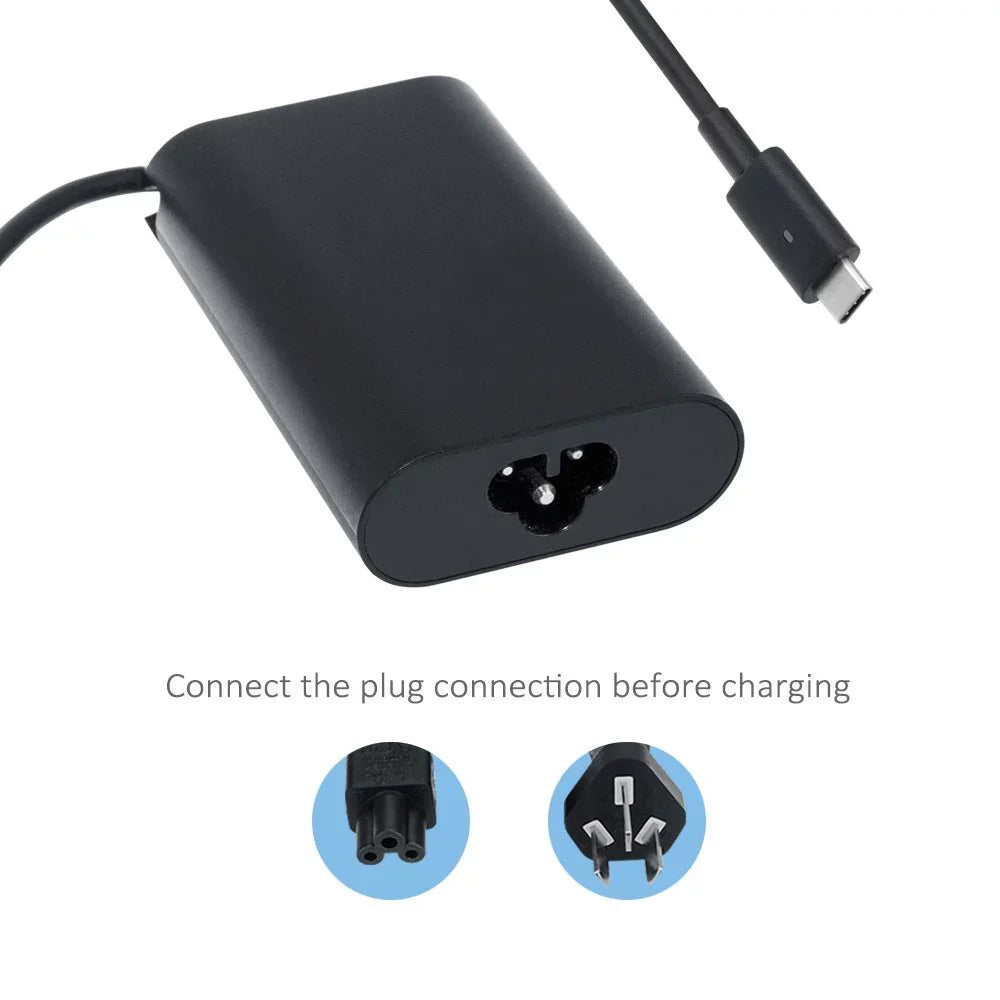 AC Power Adapter Laptop Charger For Dell Latitude 13 7390 P29Size002 2-in-1 Laptop Notebook Chromebook Ultrabook PC Power Sizeupply Cord NEW