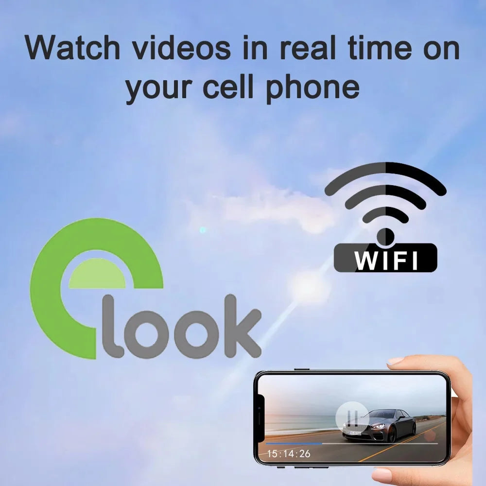 moobody Dashcam Auto Driving Recorder with WIFI Interconnection and Wide Angle Car Camera