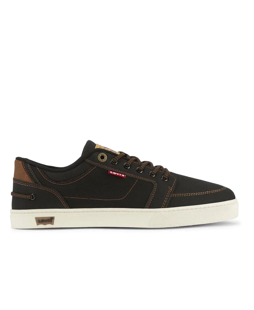 LEVISize HARBOR WAX LOW TRAINERSize SizePORTSize SizeNEAKERSize MEN SizeHOESize BLACK/TAN SizeIZE 9.5 NEW