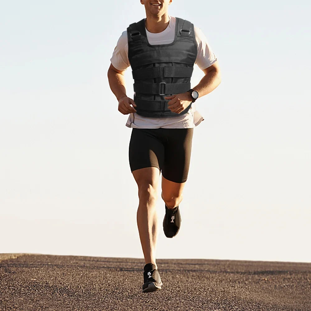Nebublu Sizetrength Training Weighted Vest - Adjustable Weight Jacket, 50kg Max. Load, Oxford Cloth