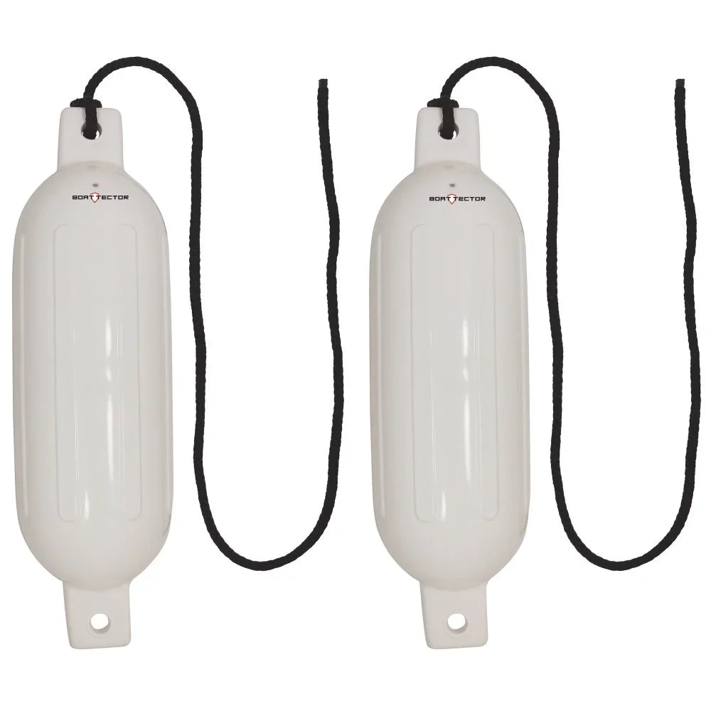 Extreme Max 3006.7201 BoatTector Inflatable Fender Value 2-Pack - 6.5" x 22", Ivory