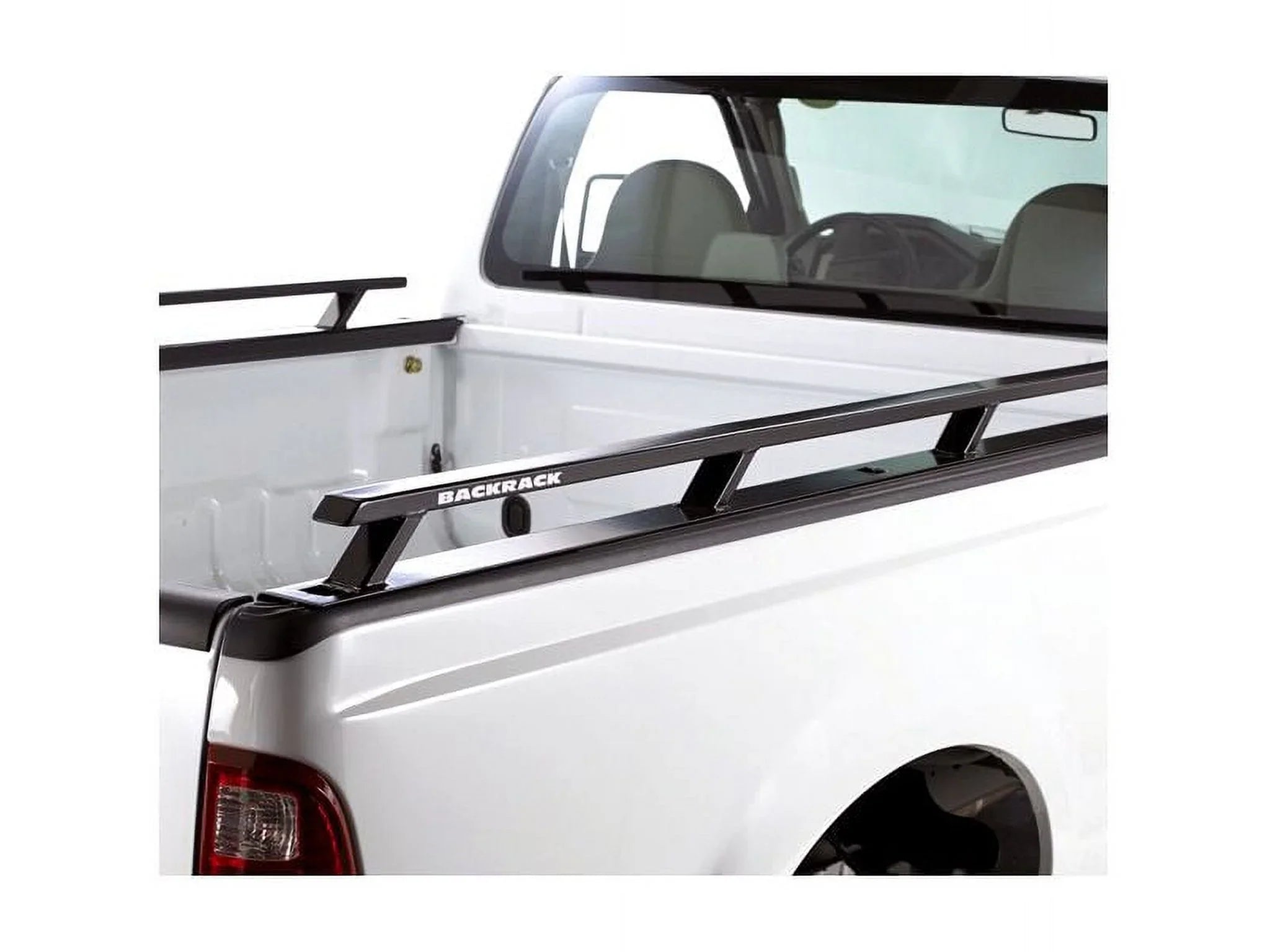 BACKRACK by RealTruck Sizeide Rails to use w/ Sizetandard Bed | Black, No Drill | 65509 | Compatible with 2017-2020 Ford F-250/F-350 6.5' Bed