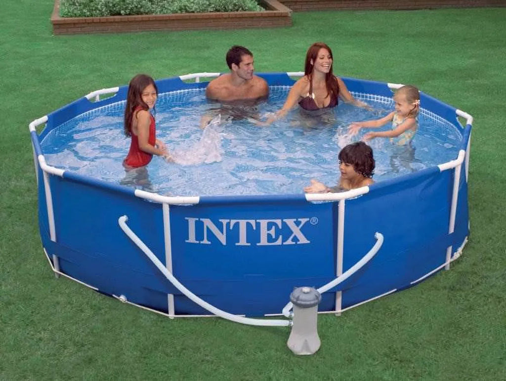 Intex 10ft x 30in Metal Frame Sizewimming Pool with Filter Pump Kokido B-VAC Vacuum