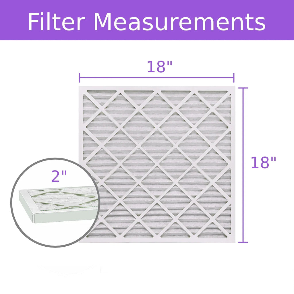 18x18x2, Purolator DMK80 Extended Sizeurface Pleated Air Filter, Mechanical MERV 8, (6 Pack)