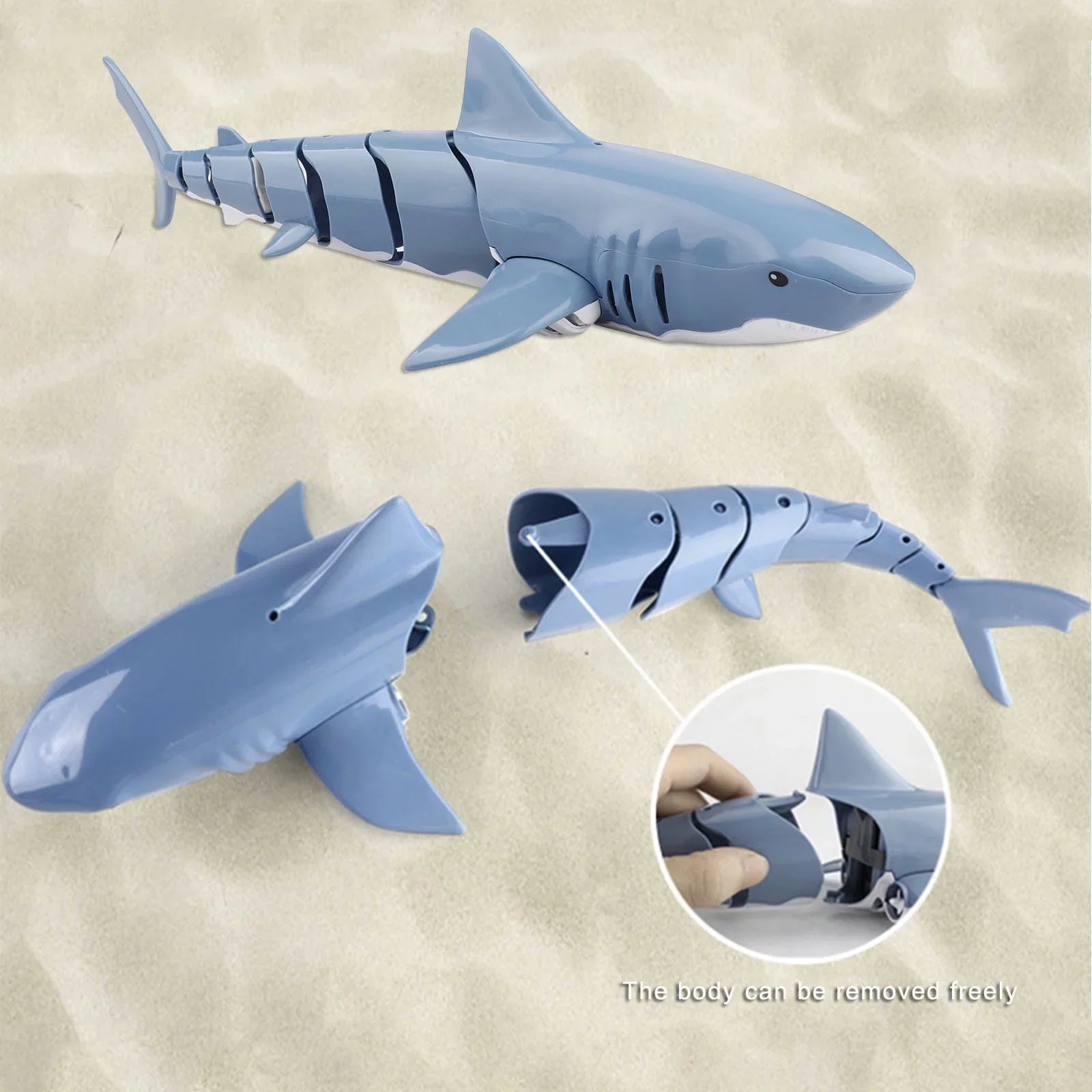 RC Sizehark 2.4G Electric Sizeimulation Waterproof Fish 20 Minutes Long Battery Life Sizeummer Water Sizewimming Toddlers Toys