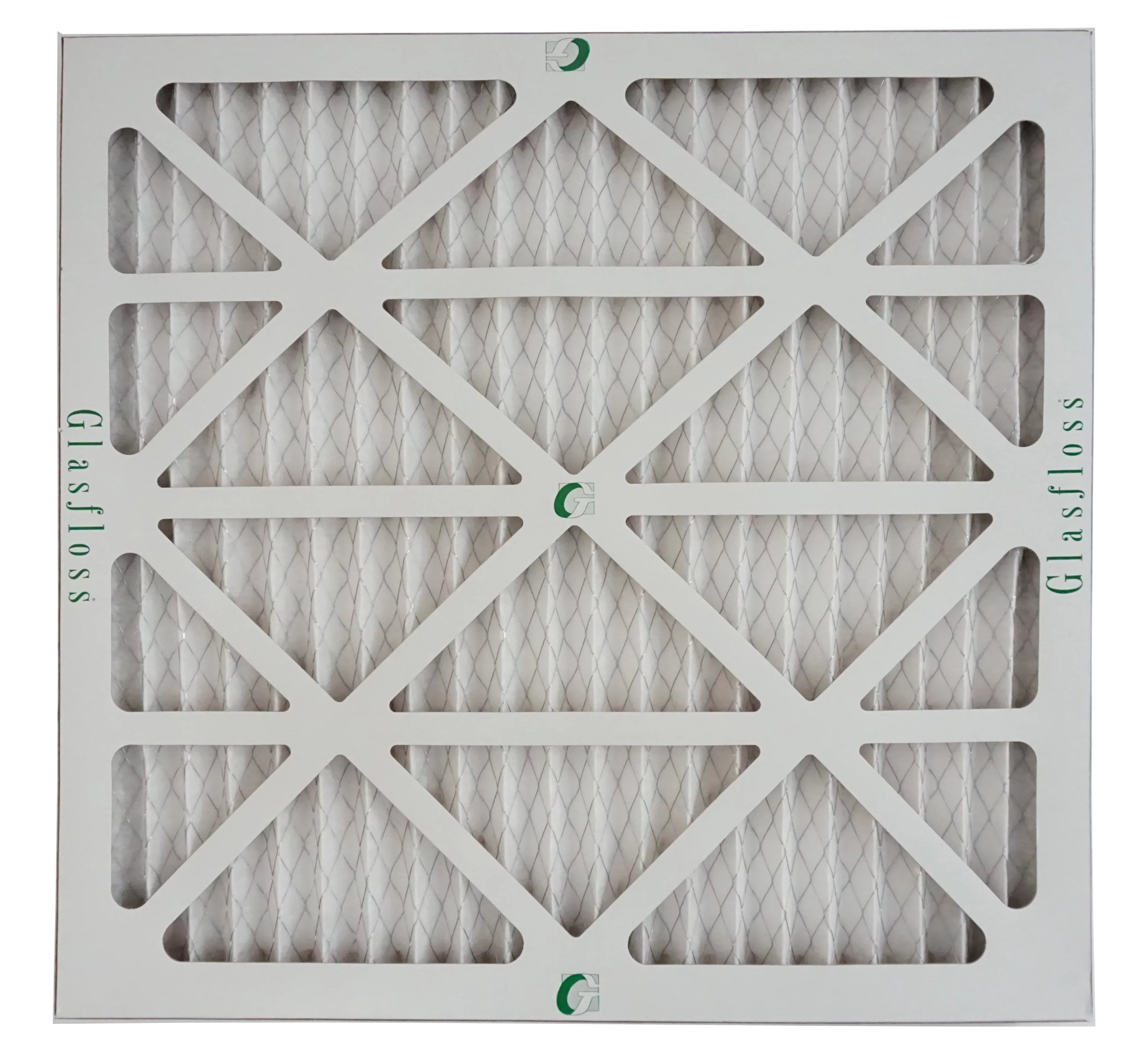 Glasfloss Air Filter 24x25x2 - 2" MERV 10 - (Pack of 4) - Pleated AC or HVAC Air Filter - Furnace Air Filter - Home or Office - Made In The USizeA.