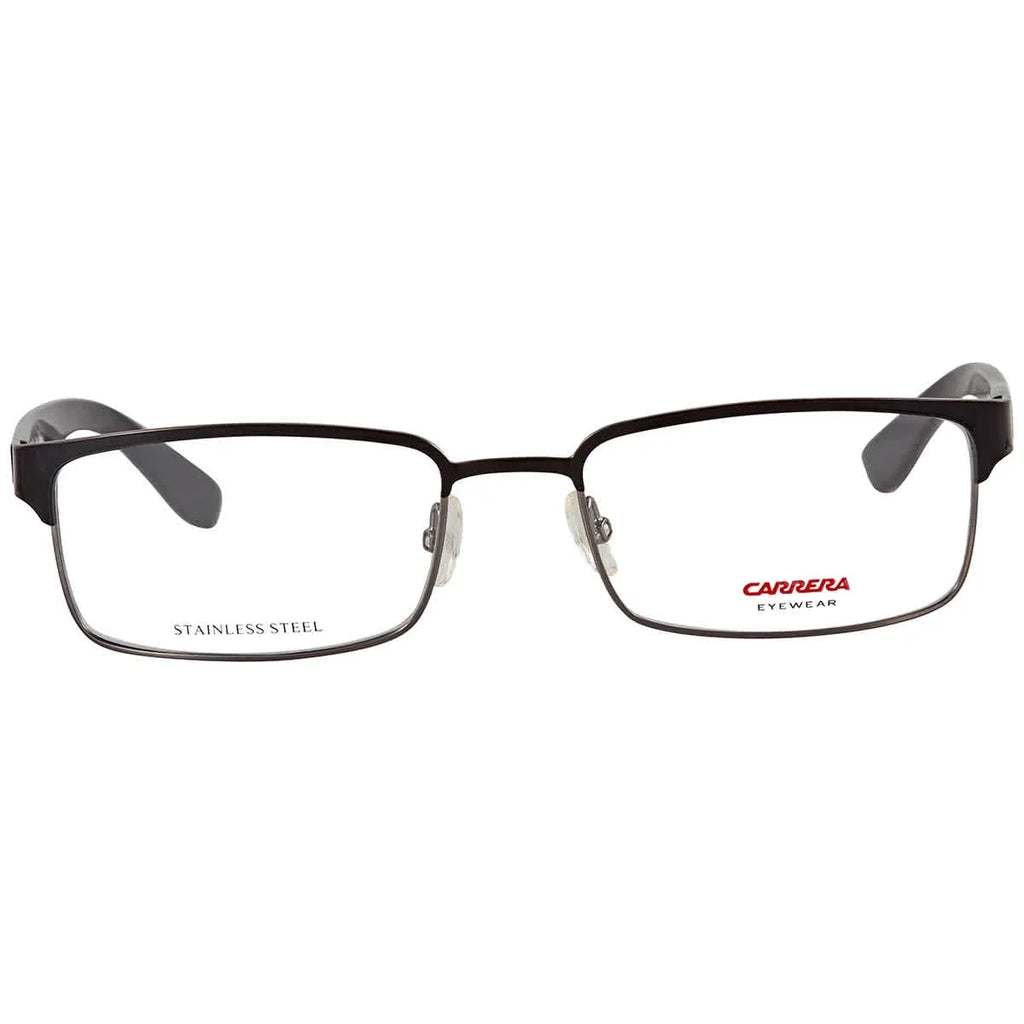 CARRERA BLACK/DKRUTHENM Eyeglass Frames RECTANGULAR 55/18