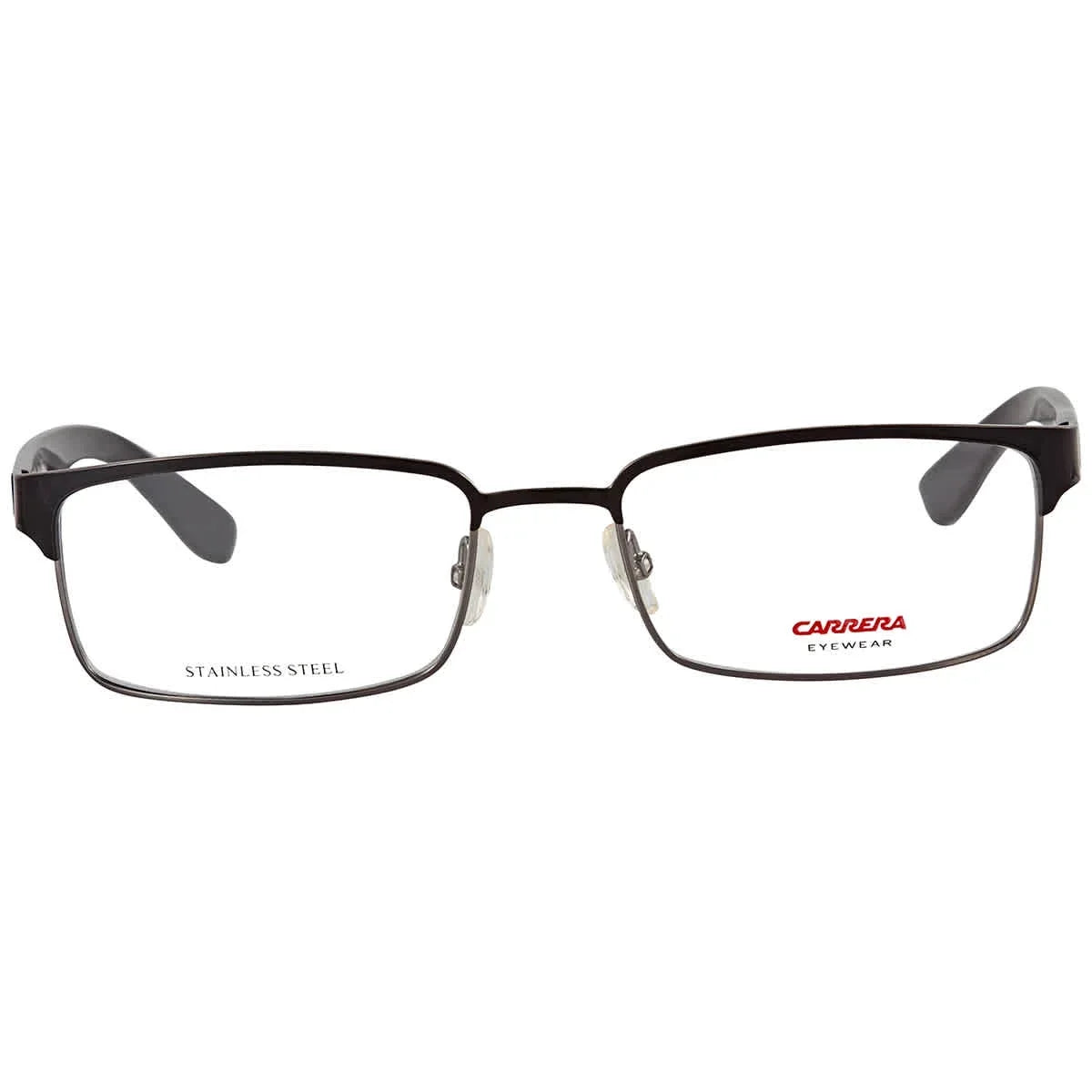 CARRERA BLACK/DKRUTHENM Eyeglass Frames RECTANGULAR 55/18