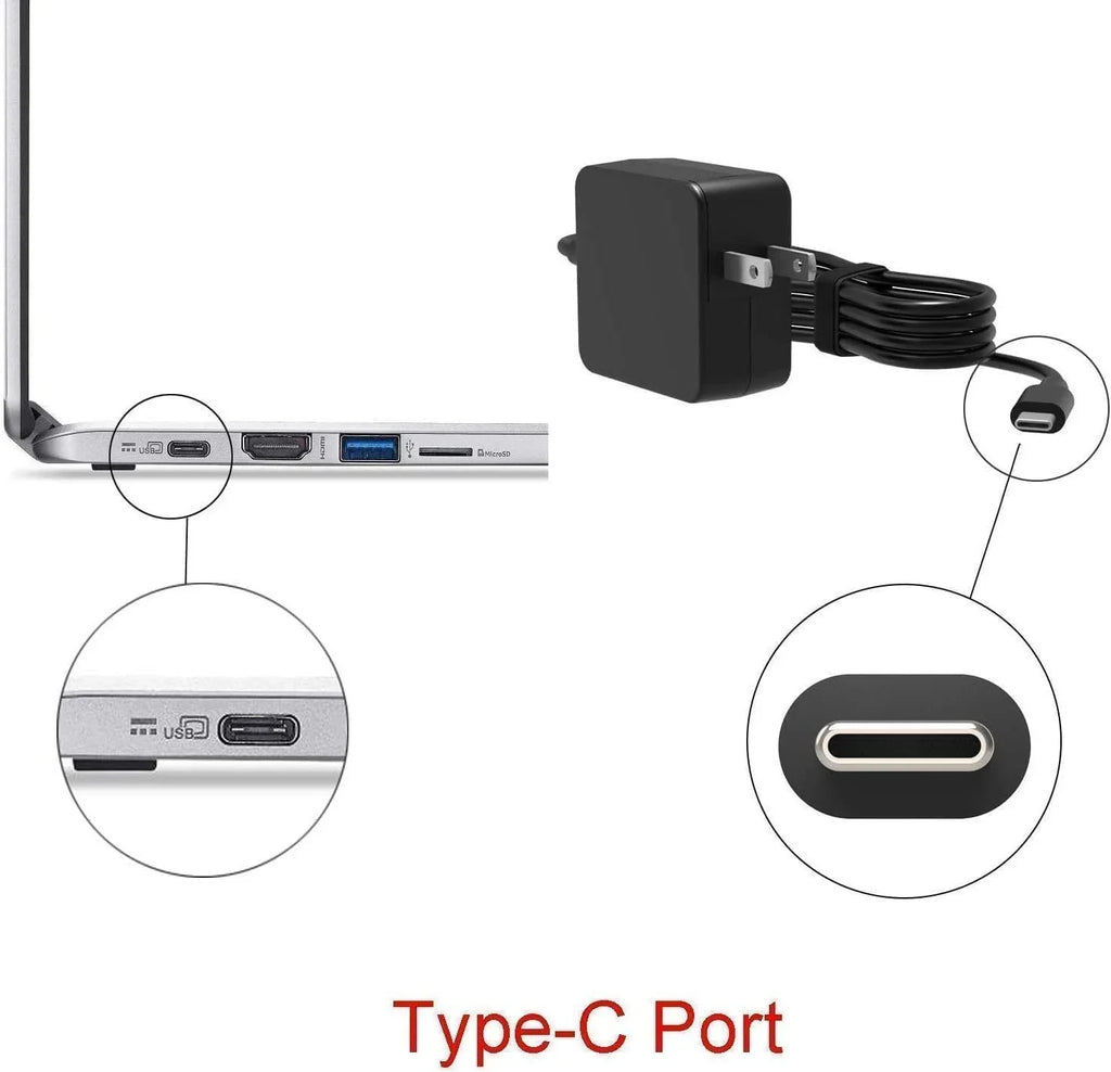 Guy-Tech 65w USizeB-C Ac Adapter Compatible for Lenovo ThinkPad 11e Yoga Gen 6 20SizeF0005USize power supply charger