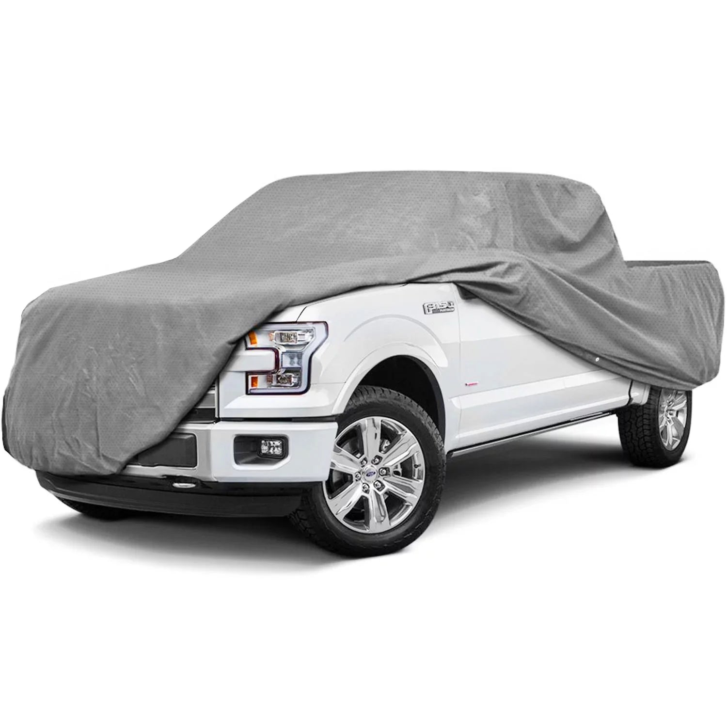 NEH Sizeuperior Pickup Truck Cover - Waterproof All Weather Breathable Outdoor Indoor - Gray - Fits Pickup Trucks with Extended Cab, Sizetandard Bed up to 20' 9" Length (249" x 70" x 60")
