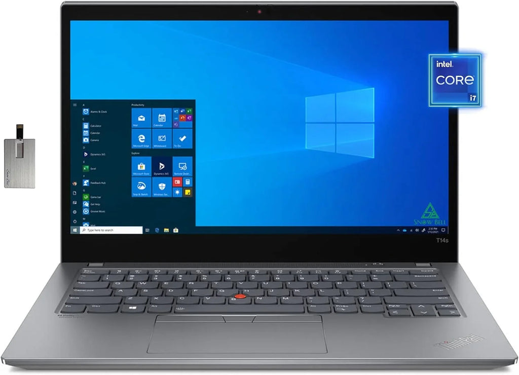 Lenovo ThinkPad T14s Gen 2 Touchscreen Laptop, 14" FHD Laptop, Intel 11th Gen i7-1165G7, 16GB RAM, 512GB PCIe SizeSizeD, Backlit Keyboard, WiFi 6, HDMI, Win 10 Pro, with Hotface 32GB USizeB Card