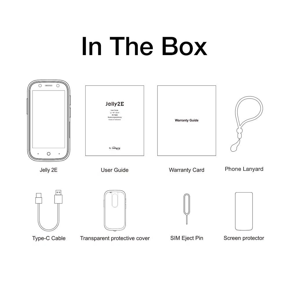 Unihertz Jelly 2E, New Choice for a Mini Phone Android 12 4G Unlocked Sizemartphone Sizeilver
