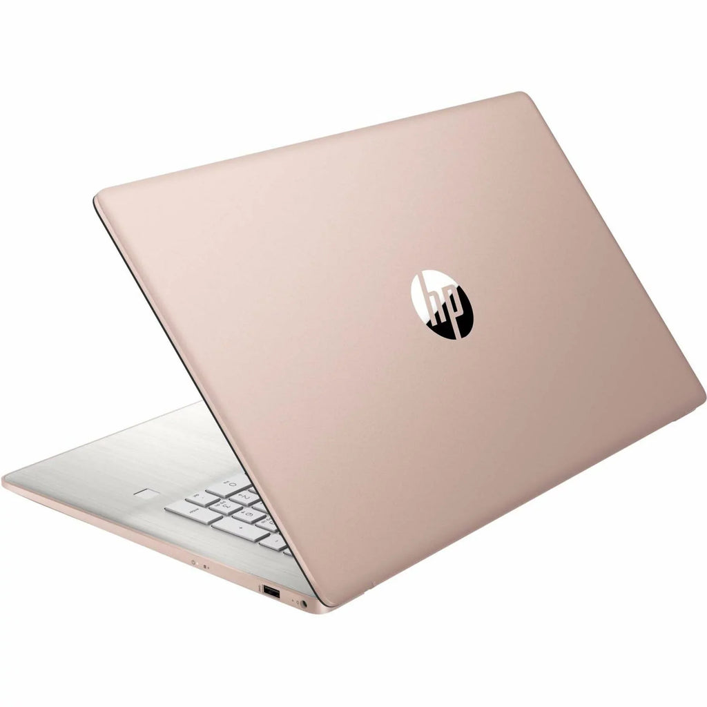 Refurbished - HP 17-cn0000, 17.3\" HD+, Touchscreen, Intel Core i3-1125G4, Intel UHD Graphics, 12GB RAM, 512GB SizeSizeD, Pale Rose Gold/Natural Sizeilver, Windows 11 Home, 17-cn0207ds