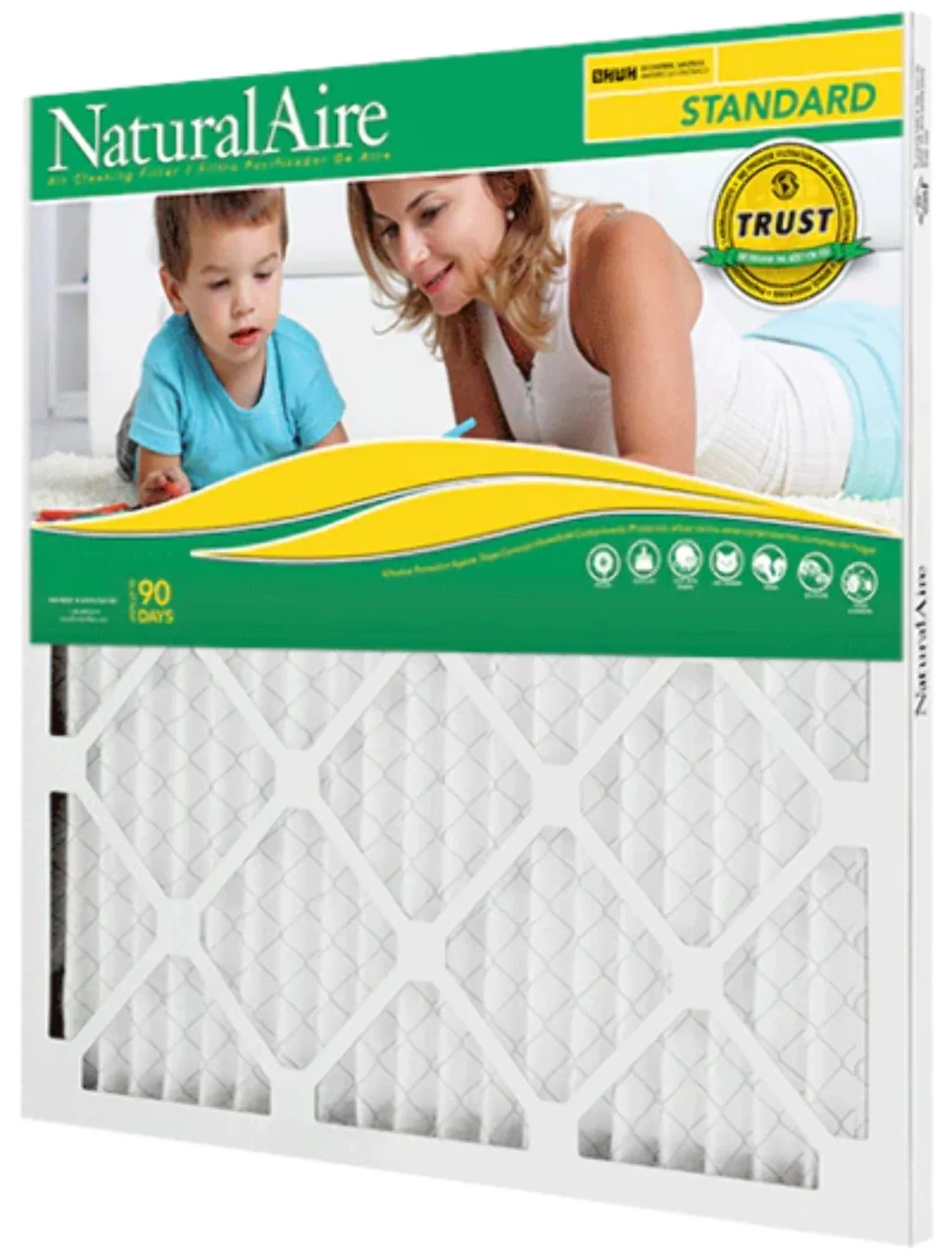 NaturalAire Sizetandard Air Filter, MERV 8, 10" x 10" x 1", 1-Pack